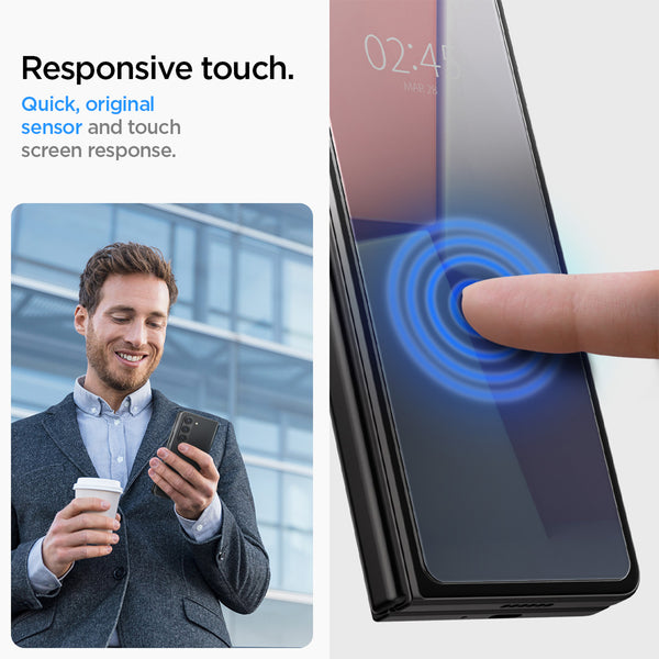 Tempered Glass Samsung Galaxy Z Fold 5 Spigen Glas tR EZ Fit 9H Clear