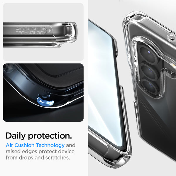 Case Samsung Galaxy Z Fold 5 Spigen Crystal Hybrid Clear Cover Casing