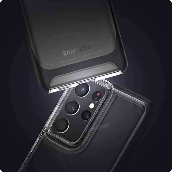 Case Samsung Galaxy S21 Ultra Plus Spigen Neo Hybrid CC Clear Casing