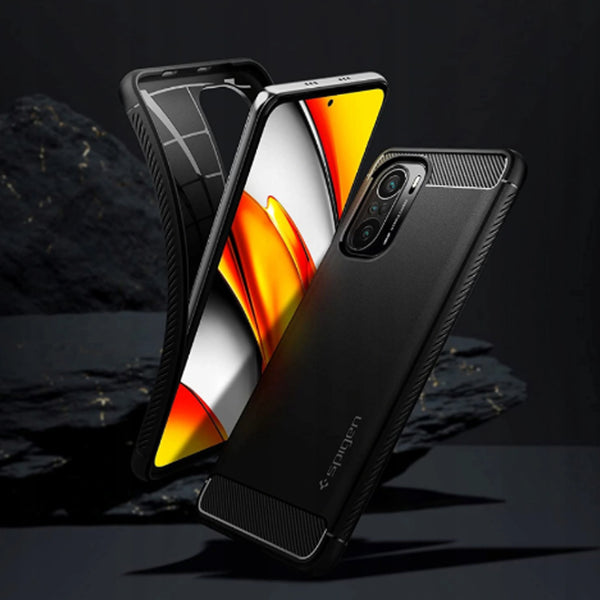 Case Xiaomi Poco F3 / Redmi K40 Pro Plus Spigen Rugged Armor Carbon