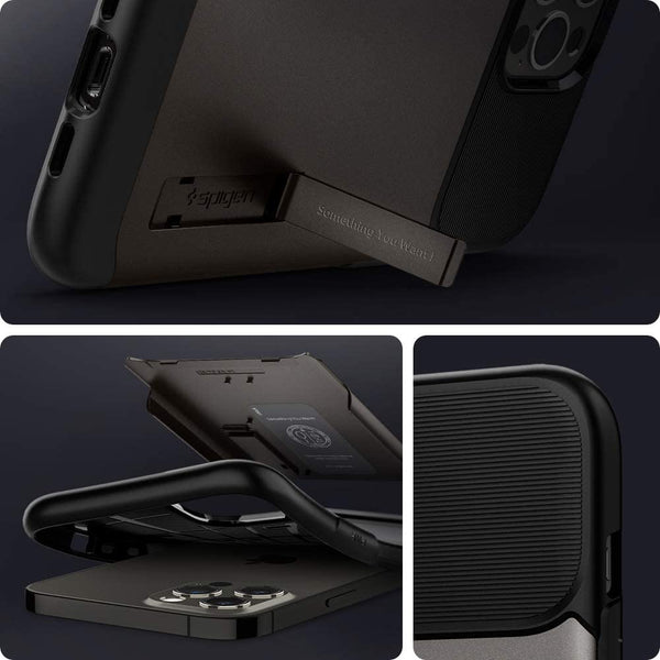 Case iPhone 12 Pro Max 12 Mini Spigen Slim Armor Hybrid Stand Anti Shock Casing