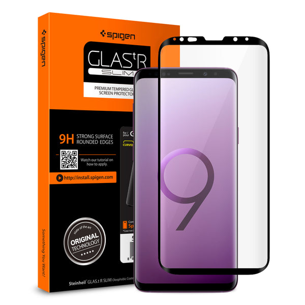 Tempered Glass Samsung Galaxy S9 Plus Spigen Glas tR Curved HD (1Pack)