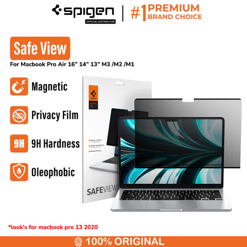 Screen Protector Macbook Air Pro 16/14/13 M3/M2 2024 Spigen Safe View