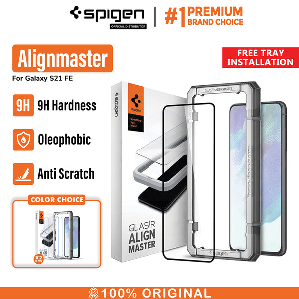 Tempered Glass Samsung Galaxy S21 FE Spigen AlignMaster Full Cover