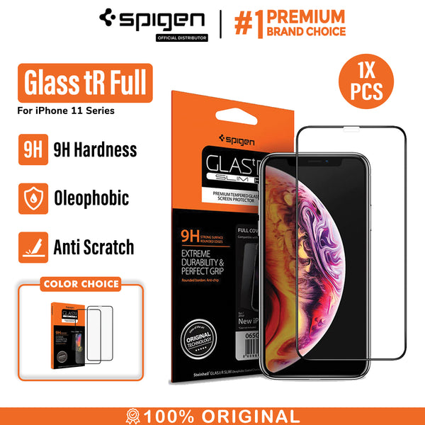 Tempered Glass iPhone 11 Pro Max / 11 Pro / 11 / XS Max / XS / X / XR Spigen Glas tR HD Full Cover
