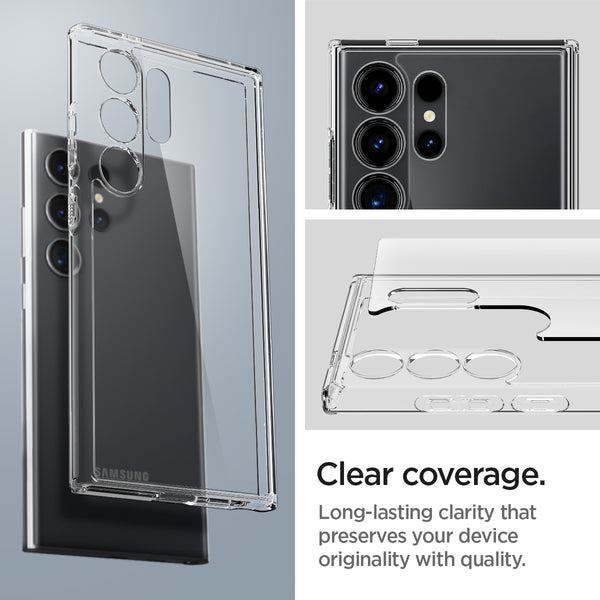 Case Samsung Galaxy S24 Ultra Plus Spigen Crystal Hybrid Clear Casing