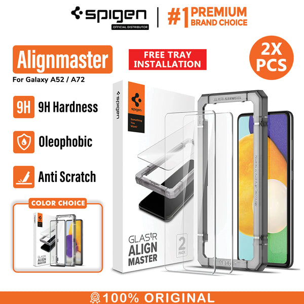 Tempered Glass Samsung Galaxy A52 / A72 Spigen AlignMaster Full Cover Clear