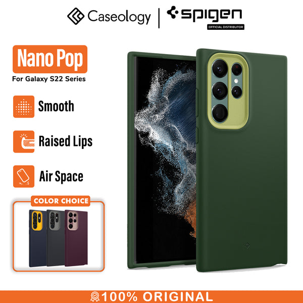 Case Samsung Galaxy S22 Ultra Plus Caseology by Spigen Nano Pop Softcase Casing