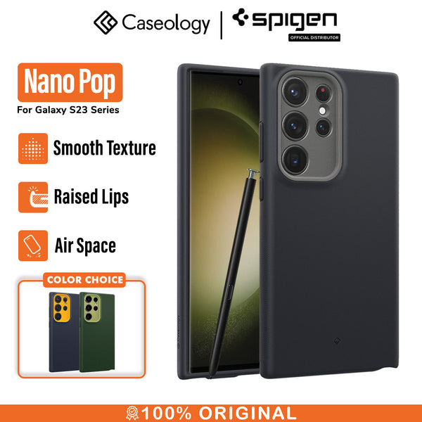 Case Samsung Galaxy S23 Ultra Plus Caseology by Spigen Nano Pop Softcase Casing