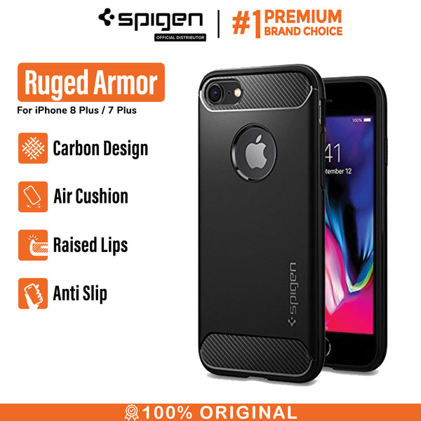 Case iPhone 7 Plus / 8 Plus Spigen Softcase Rugged Armor Casing