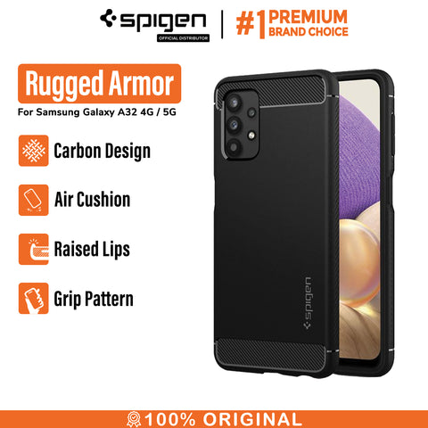 Case Samsung Galaxy A32 4G / 5G Spigen Rugged Armor Carbon Fiber Casing
