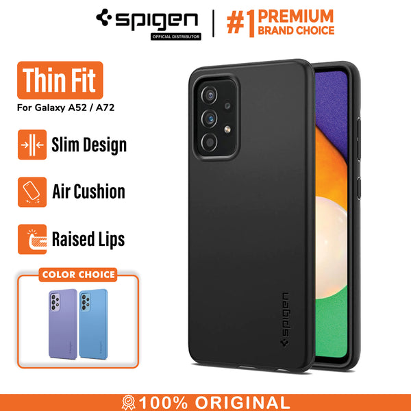 Case Samsung Galaxy A52 / A72 Spigen Thin Fit Slim Anti Slip Hybrid Casing