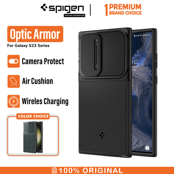 Case Samsung Galaxy S23 Ultra Plus Spigen Optik Armor Camera Cover