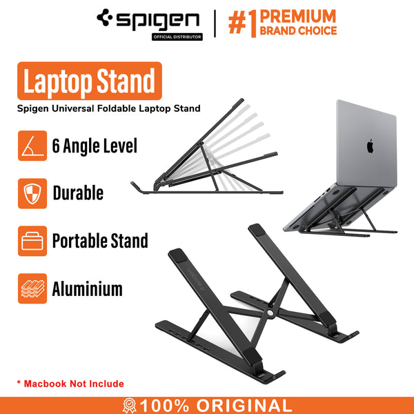 Universal Laptop Stand Spigen Portable Foldable Adjustable Holder Desk
