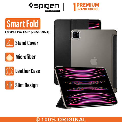 Case iPad Pro 12.9 2022/2021 Spigen Smart Fold Stand Flip Cover Casing