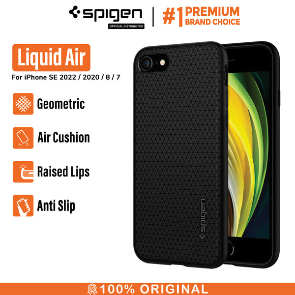 Case iPhone SE 2022/2020 8/7 Spigen Liquid Air Silicone Softcase Casing