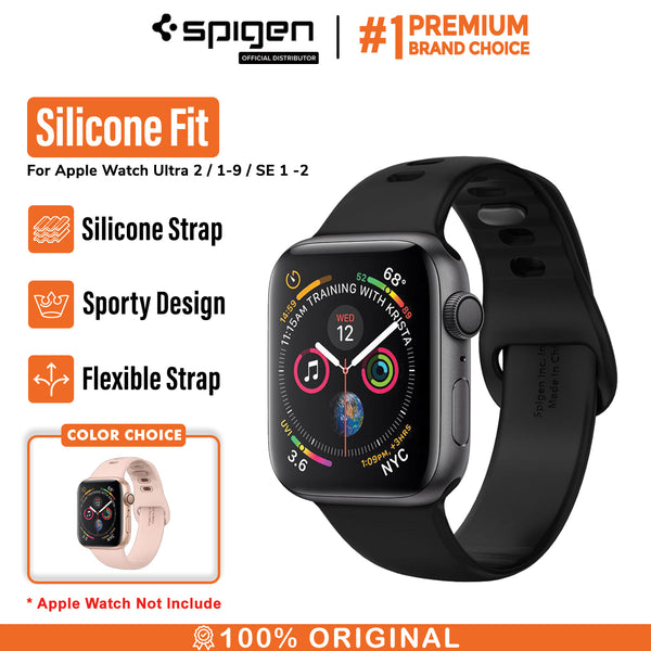 Strap Apple Watch Ultra 2 9/8/7/SE 49/45/44/41mm Spigen Silicone Fit