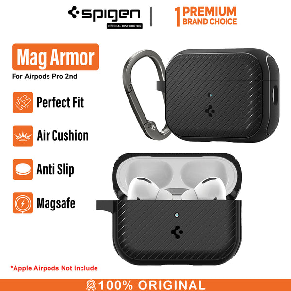 Case Airpods Pro 2 Spigen Mag Armor Hybrid Slim Cover MagSafe Casing