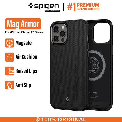 Case iPhone 12 Pro Max 12 Pro 12 Mini Spigen Mag Armor MagSafe Matte Casing
