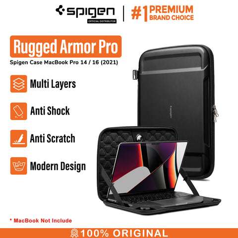 Tas Laptop Macbook Pro 14/16 2021 Spigen Rugged Armor Pro Sleeve Case