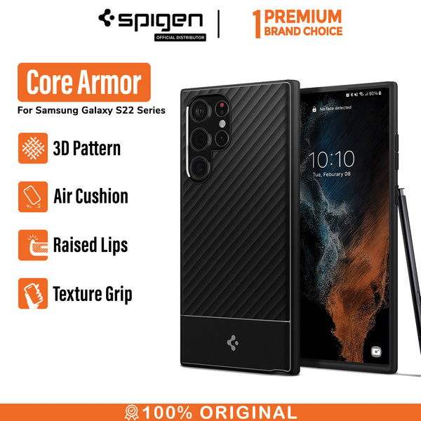 Case Samsung Galaxy S22 Ultra Plus Spigen Core Armor Anti Slip Casing