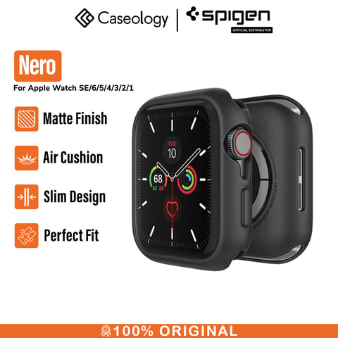 Case TPU Apple Watch 40mm/44mm Caseology by Spigen Nero Soft Thin Slim Cover