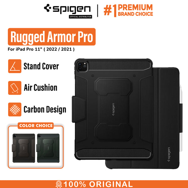 Case iPad Pro 11" (2020 / 2018) Spigen Rugged Armor Pro Original Casing