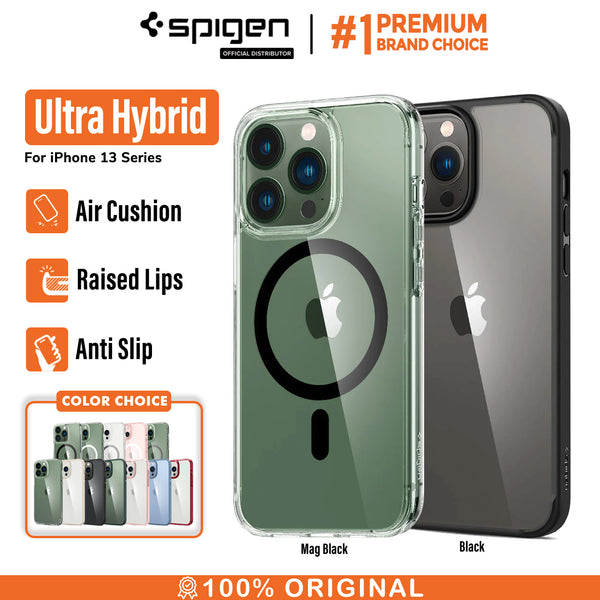 Case iPhone 13 Pro Max 13 Mini Spigen Ultra Hybrid Anti Crack Magsafe