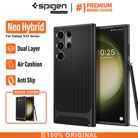 Case Samsung Galaxy S23 Ultra Plus Spigen Neo Hybrid Slim Cover Casing