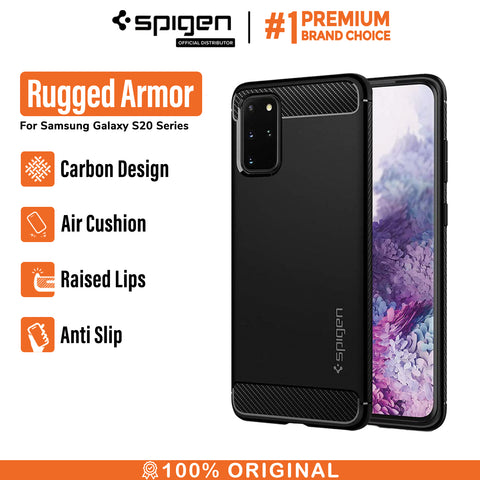 Case Samsung Galaxy S20 / Ultra / Plus Spigen Rugged Armor Carbon Casing
