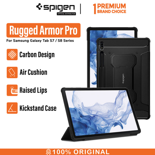 Case Samsung Galaxy Tab S7/S8 Plus Ultra Spigen Rugged Armor Pro TPU