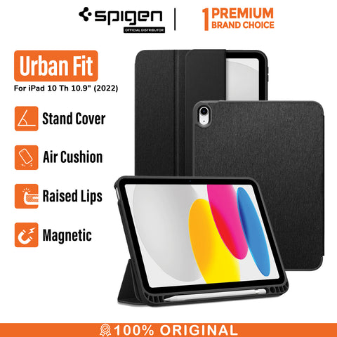 Case iPad 10 10.9 2022 Spigen Urban Fit Stand Flip Cover Smart Casing