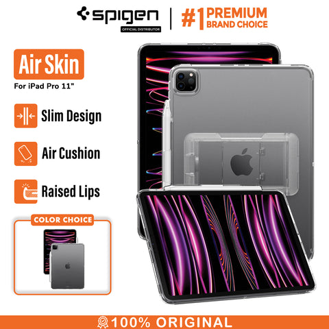 Case iPad Pro 11 (2022/2021/2020) Spigen Air Skin Hybrid S Clear Stand