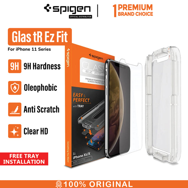 Spigen Glas.tR EZ Fit Tempered Glass for iPhone XR