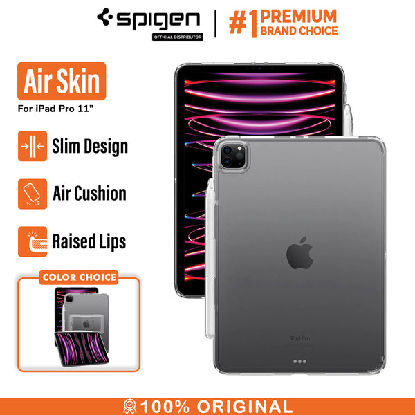 Case iPad Pro 11 (2022/2021/2020) Spigen Air Skin Hybrid S Clear Stand