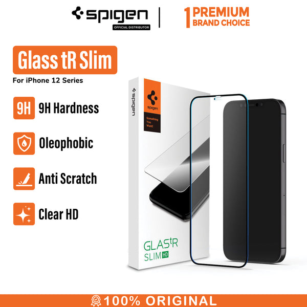 Tempered Glass iPhone 12 Pro Max 12 Mini Spigen Full Cover Clear Glass