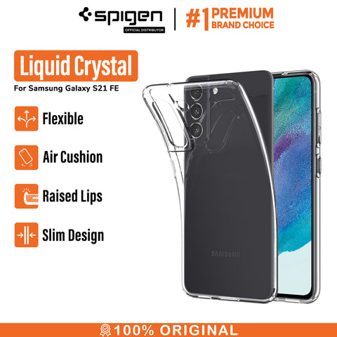 Case Samsung Galaxy S21 FE Spigen Liquid Crystal Slim Clear TPU Casing