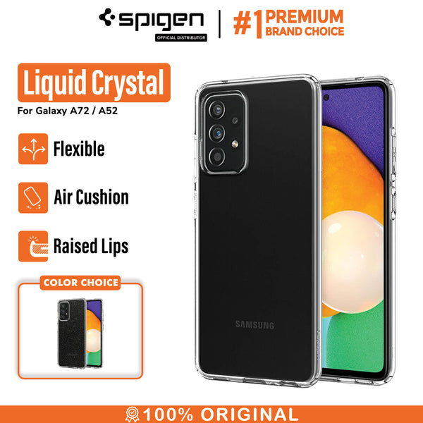 Case Samsung Galaxy A52 / A72 Spigen Liquid Crystal TPU Clear Casing