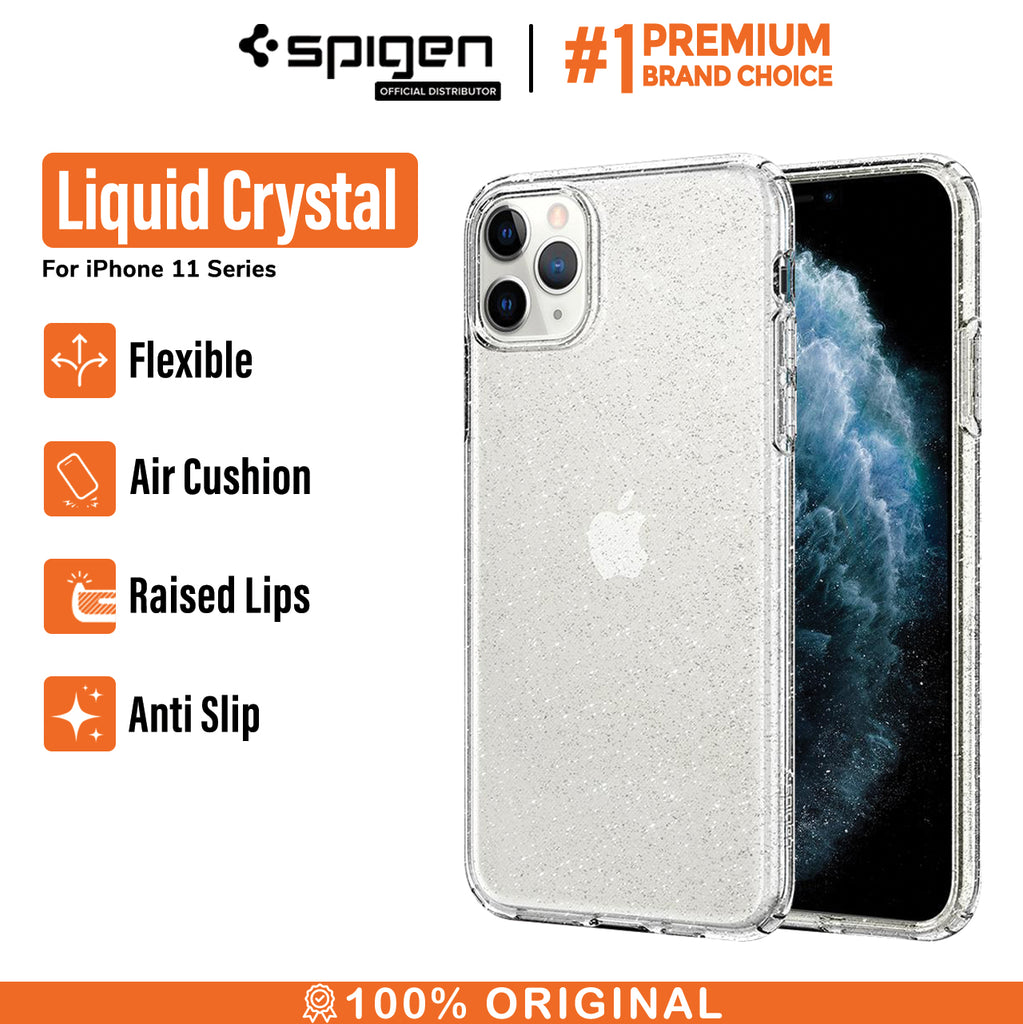 Funda Funda iPhone 11 Pro Case Spigen Liquid Crystal Gli tal Quartz