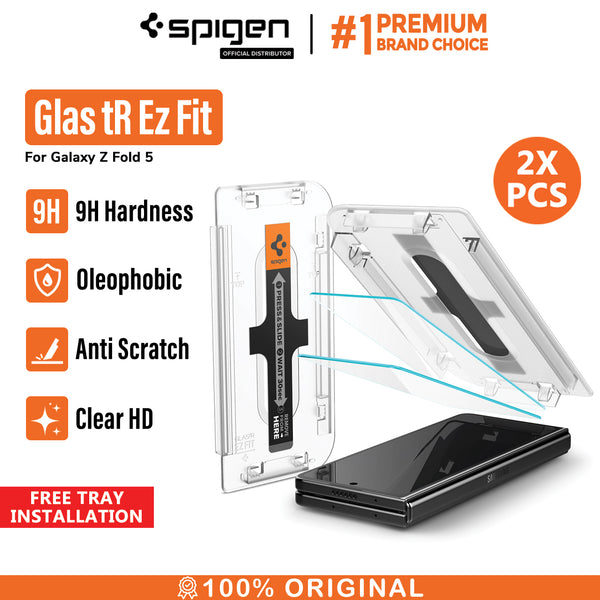 Tempered Glass Samsung Galaxy Z Fold 5 Spigen Glas tR EZ Fit 9H Clear