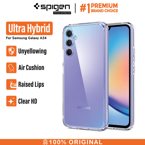 Case Samsung Galaxy A34 Spigen Ultra Hybrid Slim Clear Cover Casing