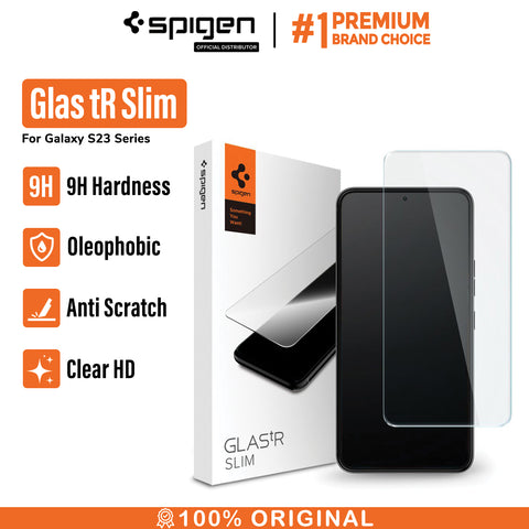 Tempered Glass Samsung Galaxy S23 Ultra Plus Spigen Glas tR Slim Clear