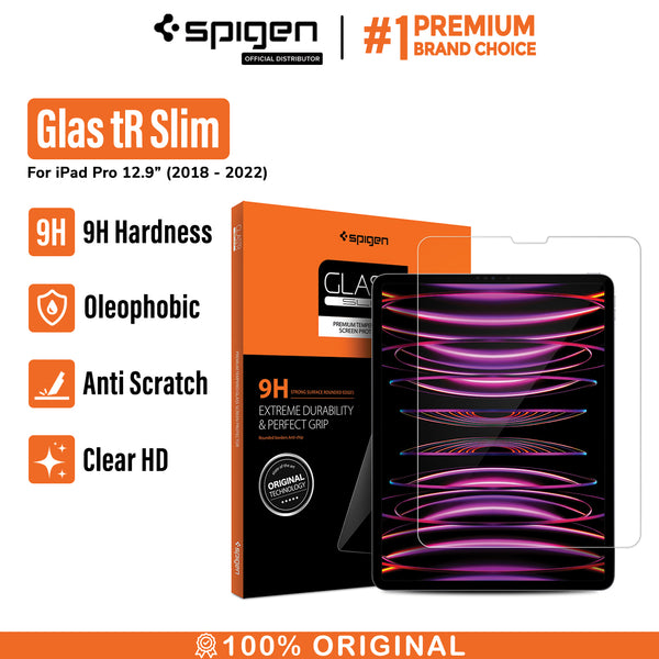 Tempered Glass iPad Pro 12.9 (2022/2021/2020) Spigen GlastR Slim Clear