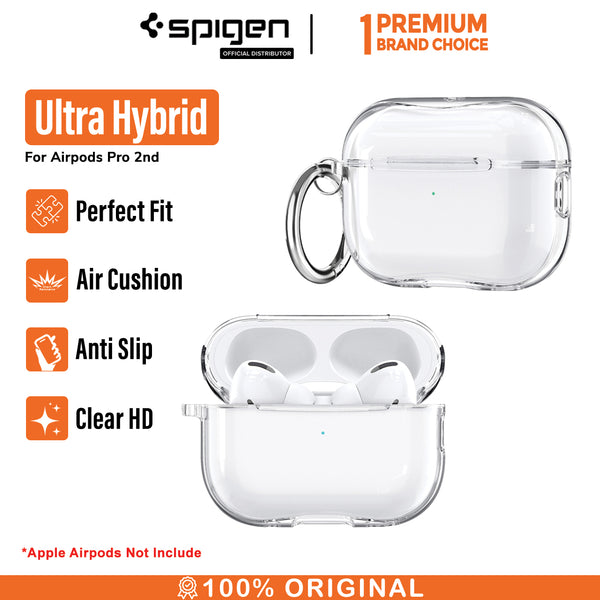 Case Airpods Pro 2 Spigen Ultra Hybrid Hard Clear Cover Bumper Casing