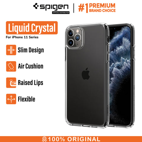 Case iPhone 11 Pro Max / 11 Pro / 11 Spigen Liquid Crystal Softcase Casing