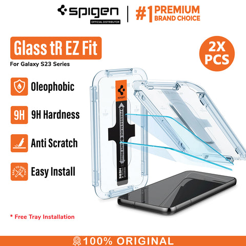 Tempered Glass Samsung Galaxy S23 Ultra Plus Spigen Glas tR EZ Fit 9H