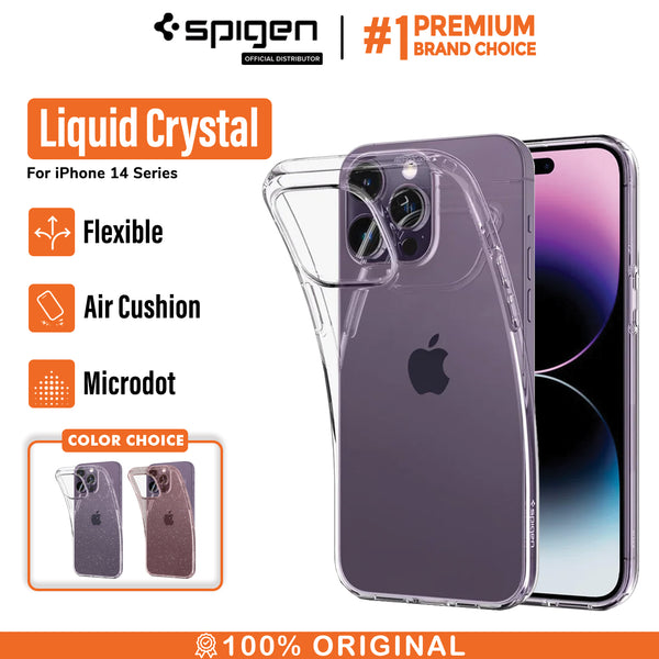 Case iPhone 14 Pro Max Plus Spigen Liquid Crystal Clear Soft Casing