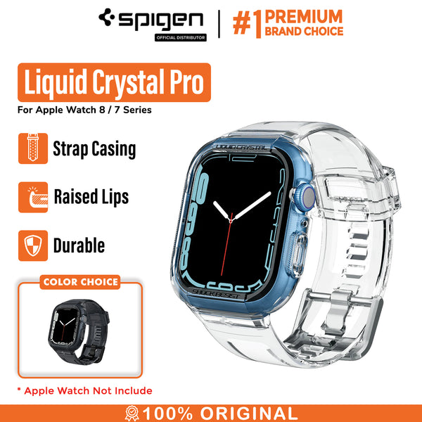 Case Apple Watch 8/7/SE 2 45/44/41/40mm Spigen Liquid Crystal Pro Band