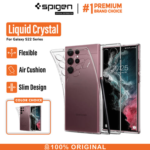 Case Samsung Galaxy S22 Ultra Plus Spigen Liquid Crystal Clear Casing