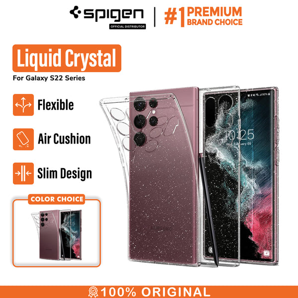 Case Samsung Galaxy S22 Ultra Plus Spigen Liquid Crystal Clear Casing